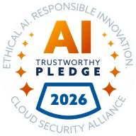 CSA AI Trustworthy Pledge 2026 signatory badge